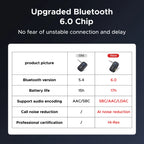 Bluetooth 5.4 Car Audio Receiver with 3.5mm AUX Adapter