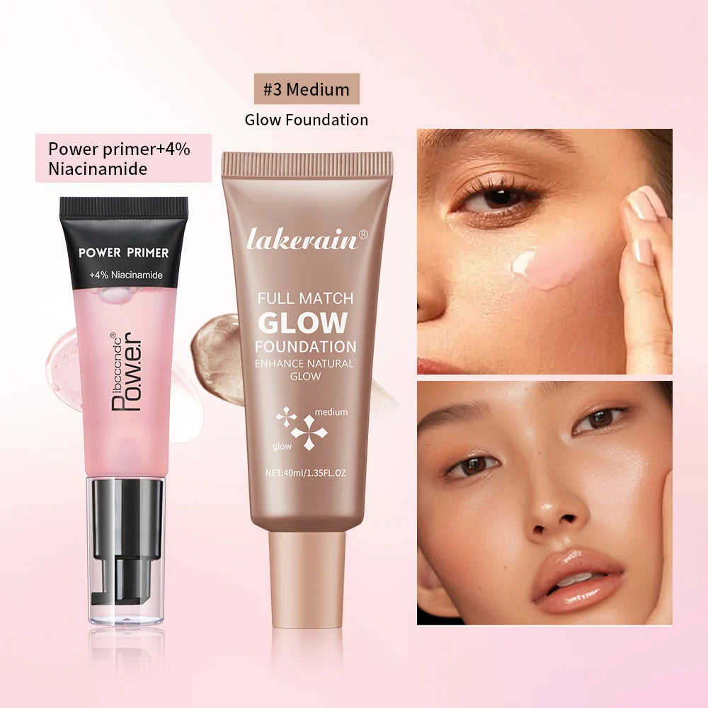 Hydrating Primer and Glow Foundation Makeup Set