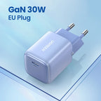 30W GaN USB-C Fast Wall Charger for Smartphones and Tablets