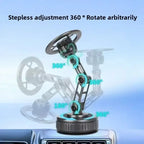 Magnetic Car Phone Holder with Vacuum Sucker and 360 Degree Rotation