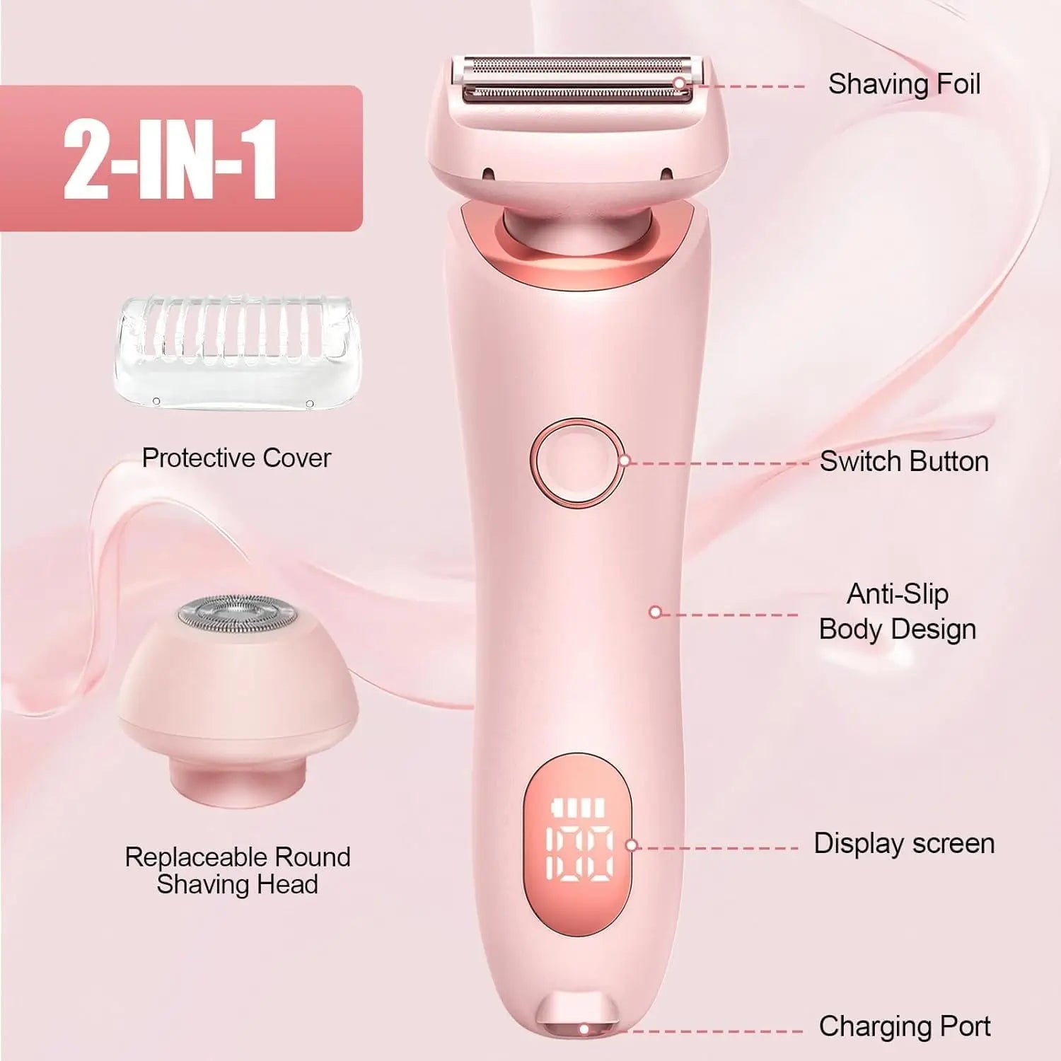 Electric Women's Body and Facial Hair Shaver - 2