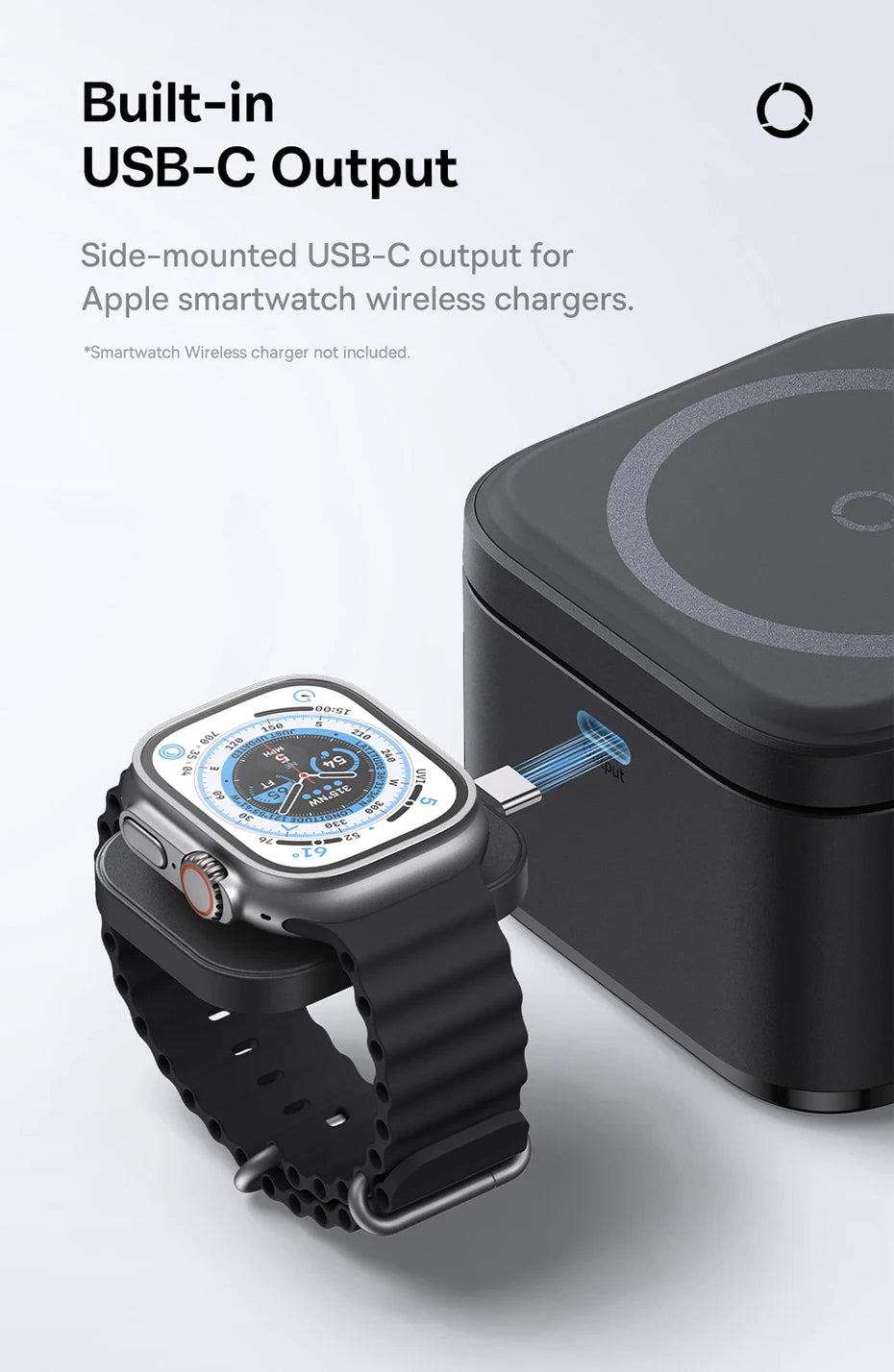25W 2-in-1 Magnetic Wireless Charging Station for Smartphones