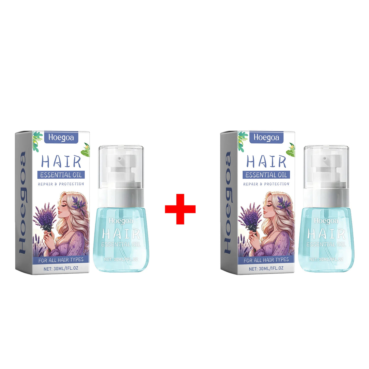 Lavender Essential Oil for Hair Repair and Frizz Control