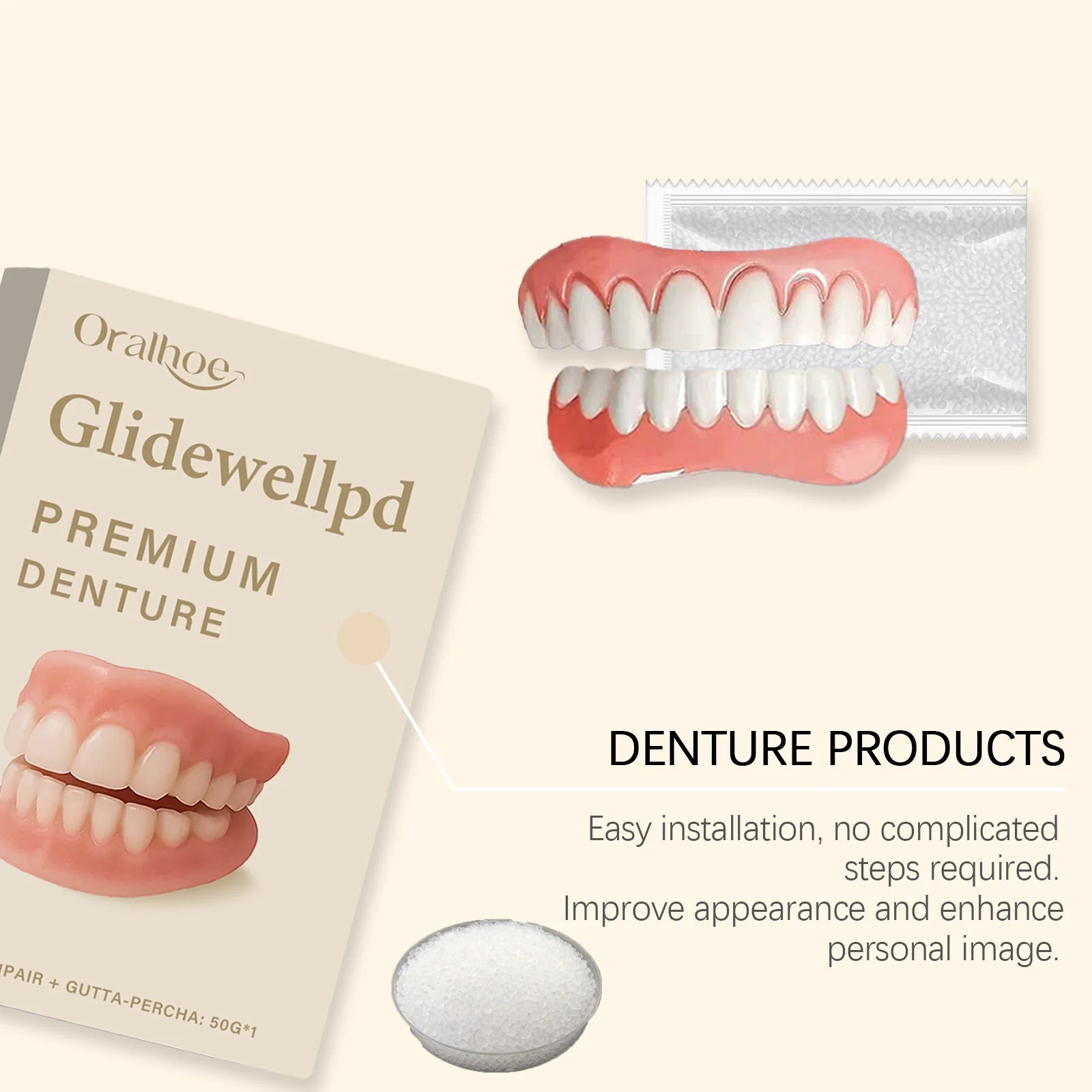 Silicone Temporary Denture Set for Missing Teeth - 13