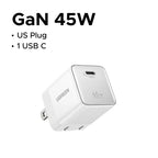 45W GaN USB-C Fast Charger for Smartphones and Tablets