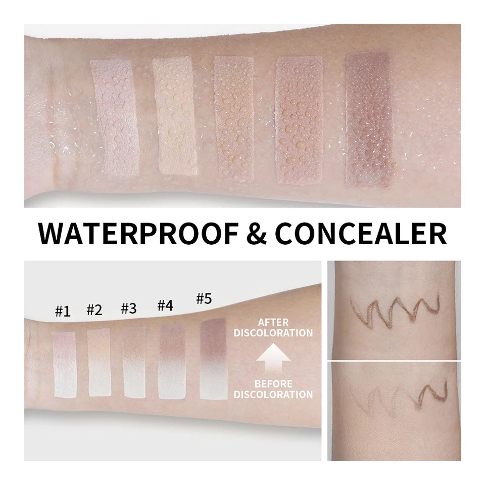 Color-Changing Foundation Stick with Built-in Blending Brush