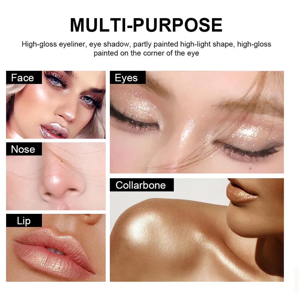 Waterproof Shimmer Eyeshadow Brightener Stick - 10