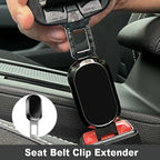 Metal Car Seat Belt Clip Buckle Extender 2cm Insert Socket