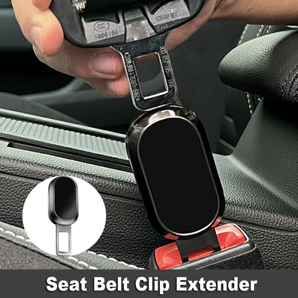 Metal Car Seat Belt Clip Buckle Extender 2cm Insert Socket