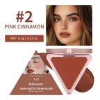 Matte Satin Cream Blush for Long-Lasting Natural Glow