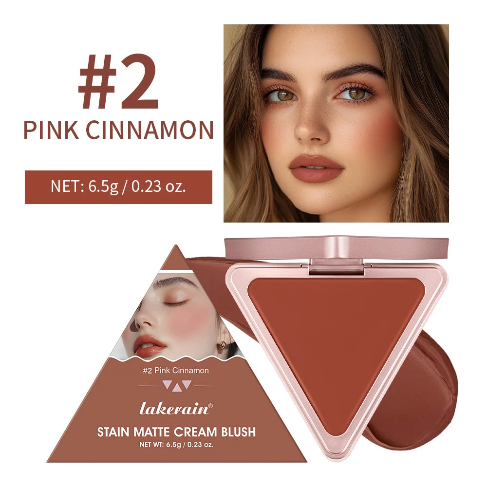 Matte Satin Cream Blush for Long-Lasting Natural Glow