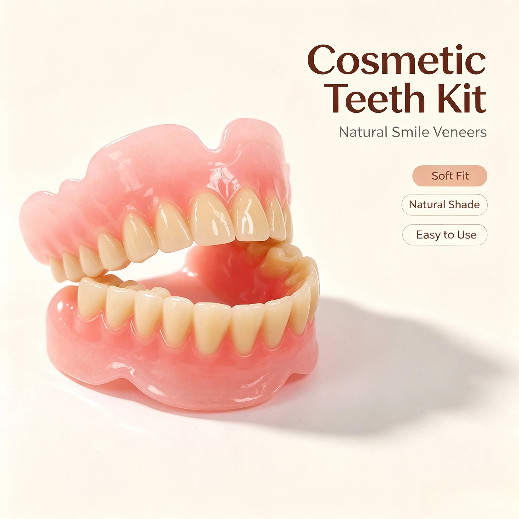 Realistic Silicone Cosmetic Teeth Veneers - 1