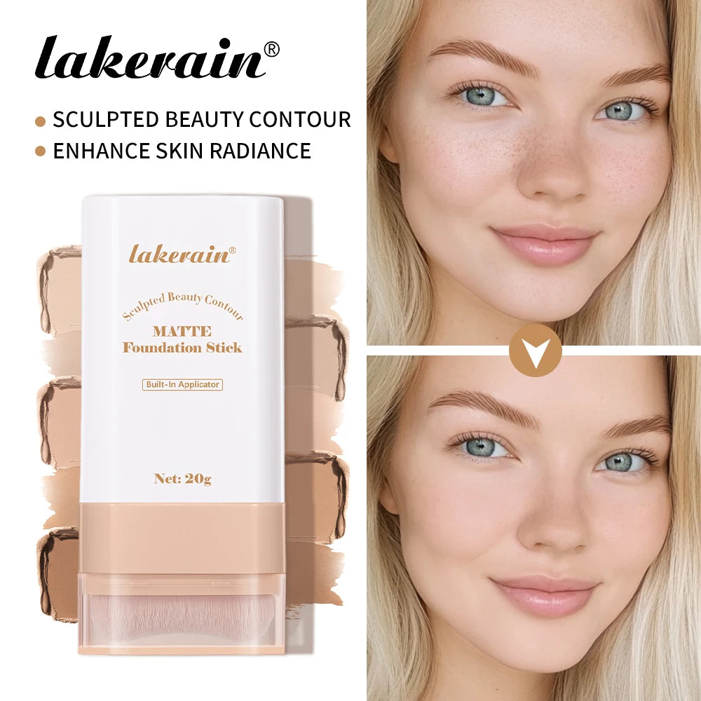 Matte Foundation Stick with Built-in Brush - 2