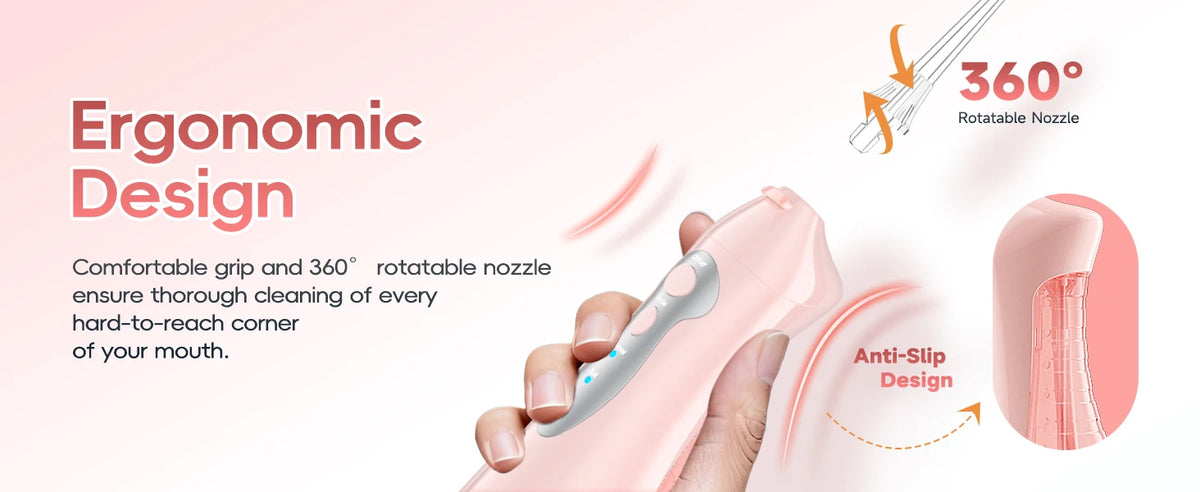 Portable Rechargeable Oral Irrigator Water Flosser