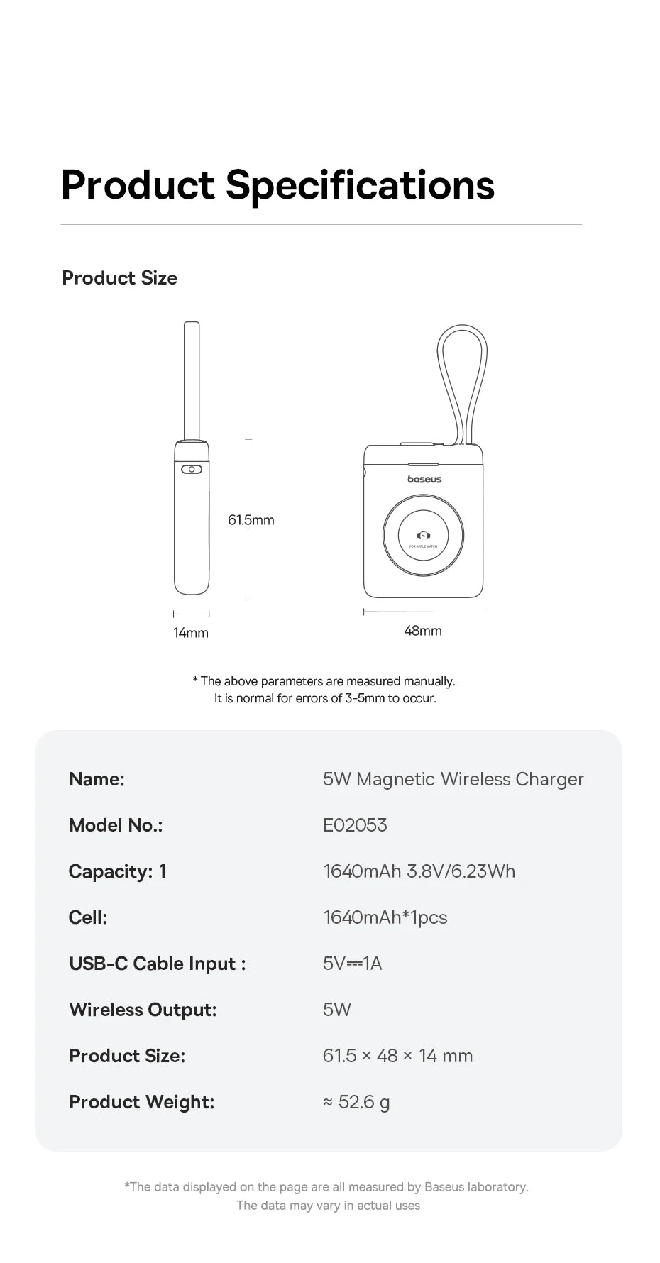 Magnetic Wireless Charger for Apple Watch - 15