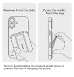 Magnetic Phone Wallet and Foldable Stand for MagSafe