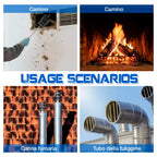 Flexible Steel Wire Chimney and Flue Pipe Cleaning Brush Set
