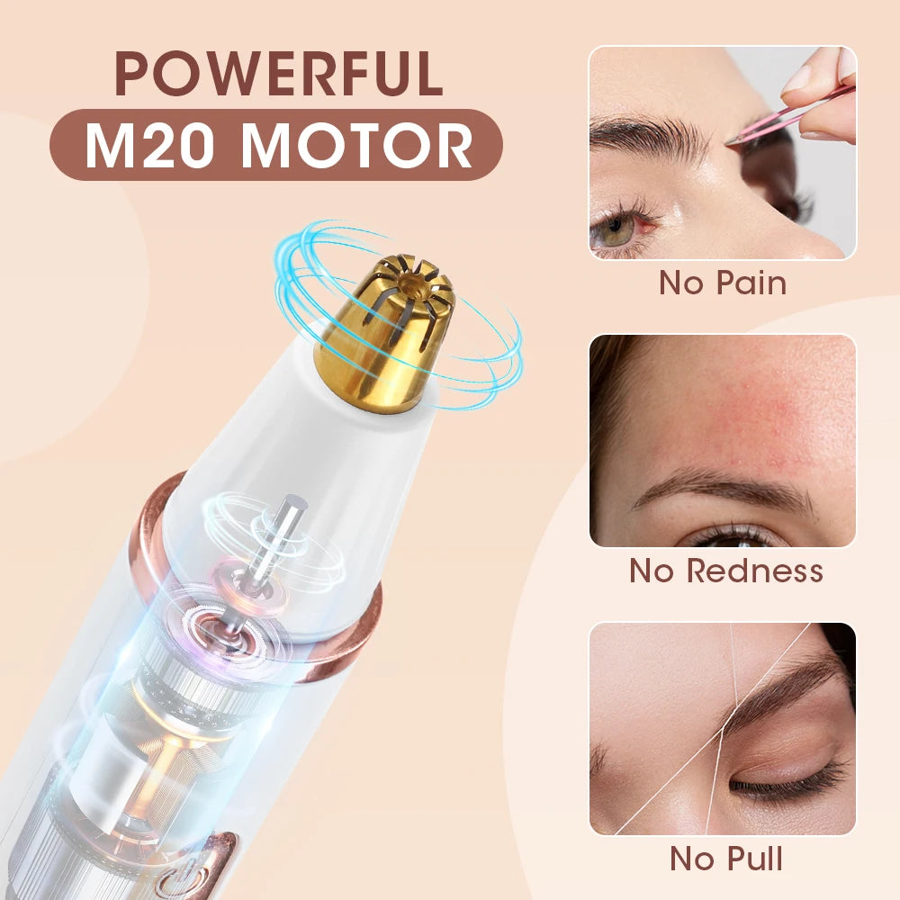 2-in-1 Rechargeable Electric Eyebrow and Nose Hair Trimmer - 4