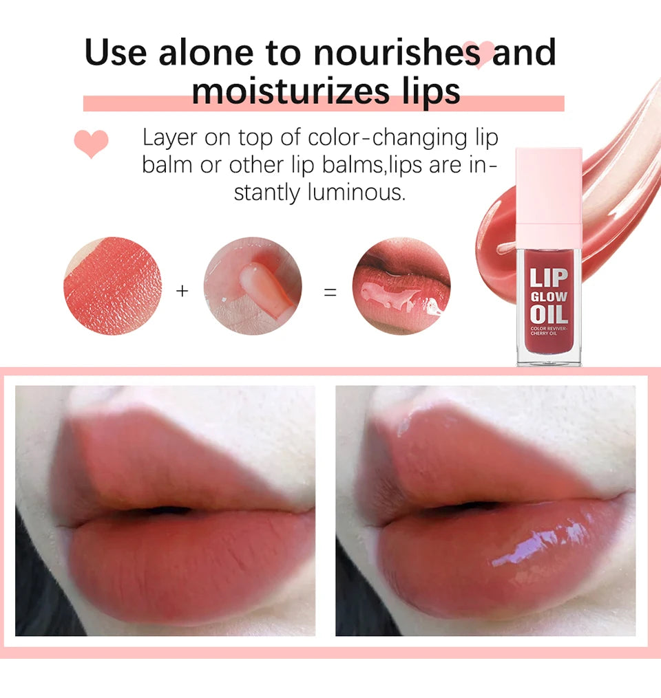 Hydrating Lip Glow Oil for Nourished and Shiny Lips