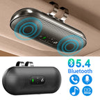 Bluetooth 5.4 Handsfree Car Kit Dual 3W Speakerphone Sun Visor Mount