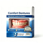 Instant Comfort Fit Silicone Denture Set for Natural Smile