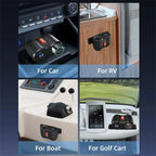 12V 24V Dual USB Fast Charger and Cigarette Lighter Socket Panel