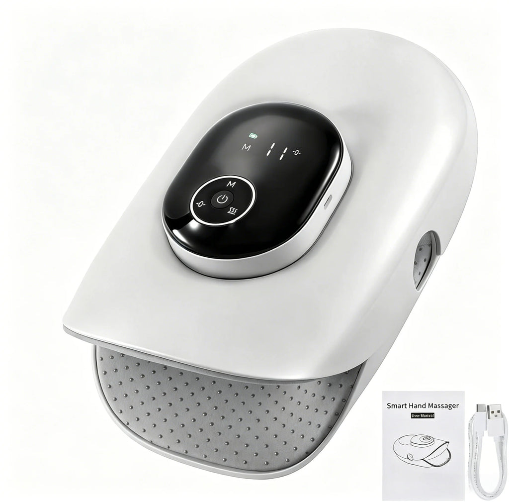 Cordless Hand and Finger Massager with Kneading and Air Compression