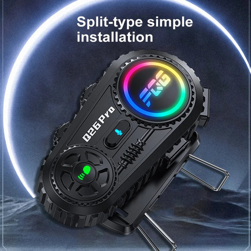 Bluetooth 6.0 Motorcycle Helmet Intercom Headset - 14