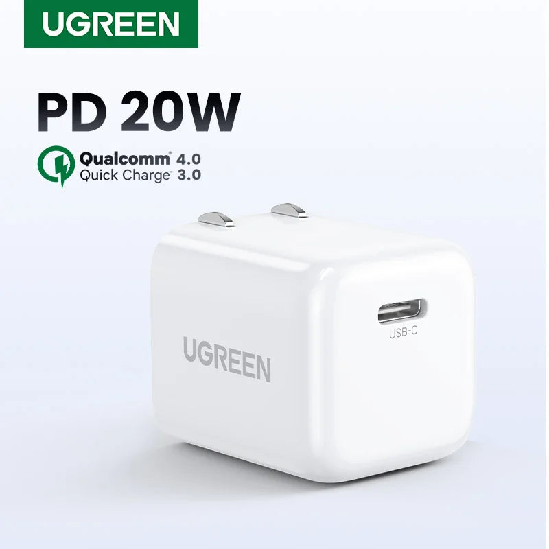 20W USB-C PD Fast Wall Charger for Smartphones