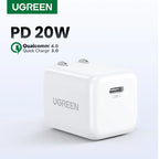 20W USB-C PD Fast Wall Charger for Smartphones