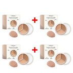 3-Color Cream Concealer Palette for Dark Circles and Blemishes