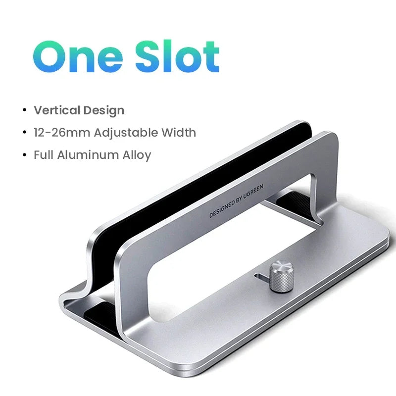Adjustable Dual Slot Vertical Laptop Stand