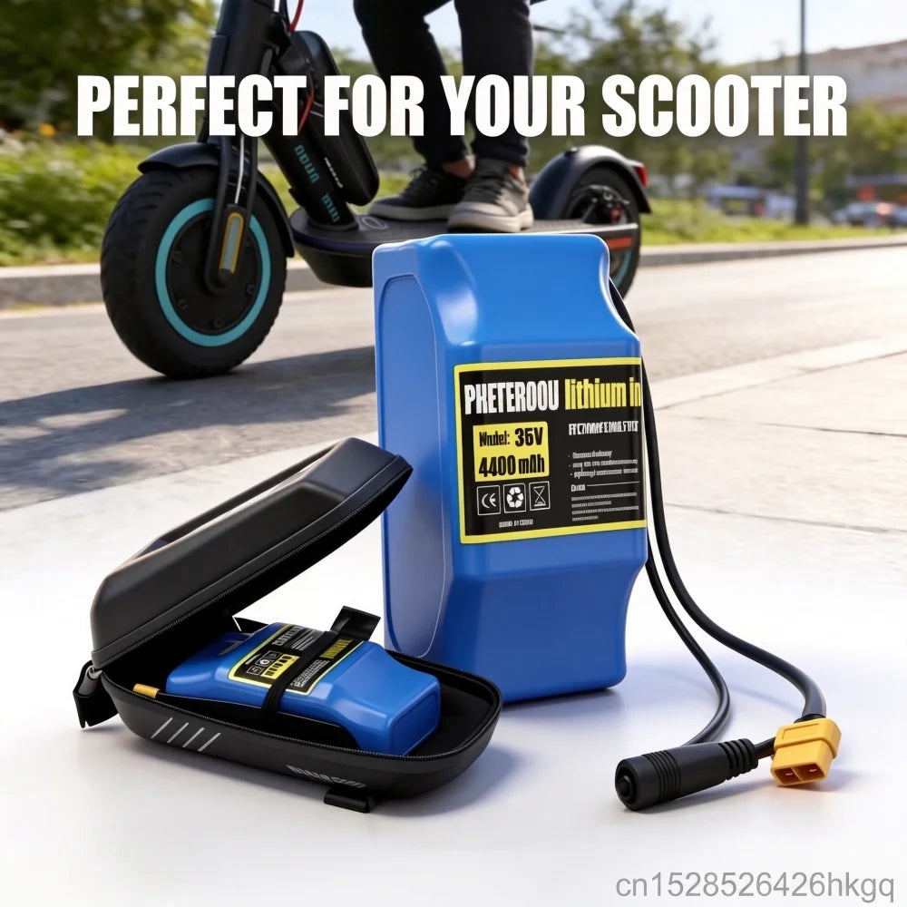 36V Electric Scooter Battery Expansion Pack with Carrying Bag