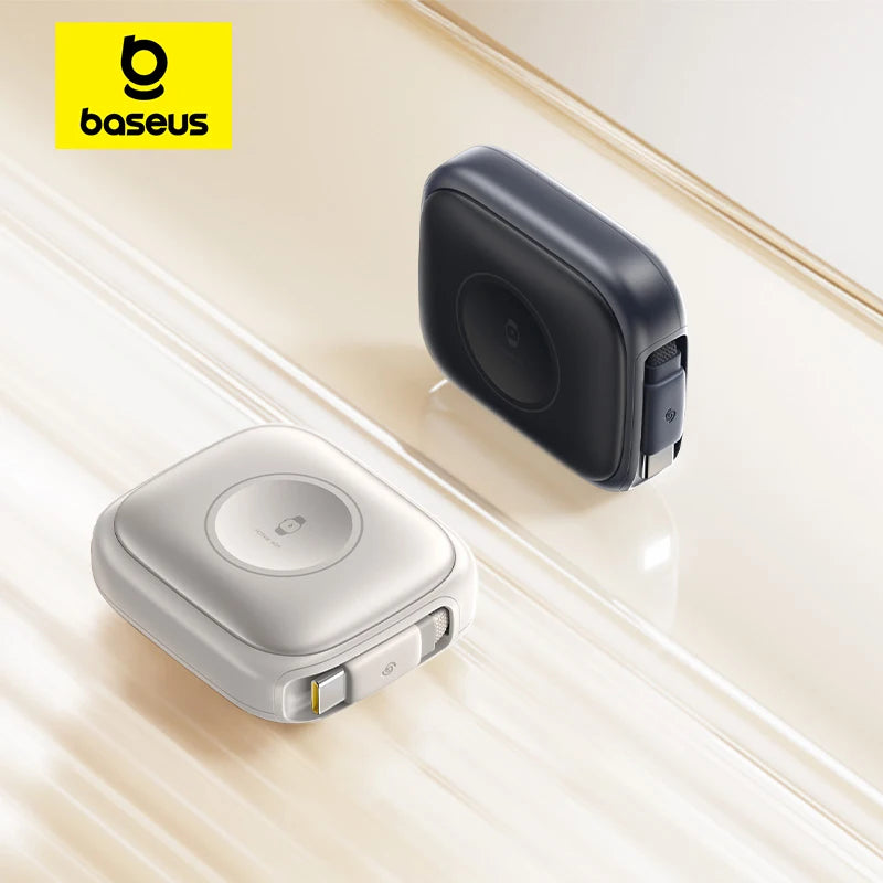 100W Retractable Fast Charging Cable with Watch Wireless Charger