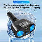 Car Cigarette Lighter Splitter PD USB Charger Bluetooth 5.0 FM Adapter
