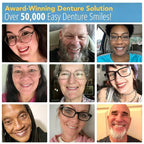 Comfort Fit Silicone Dentures for Upper and Lower Teeth