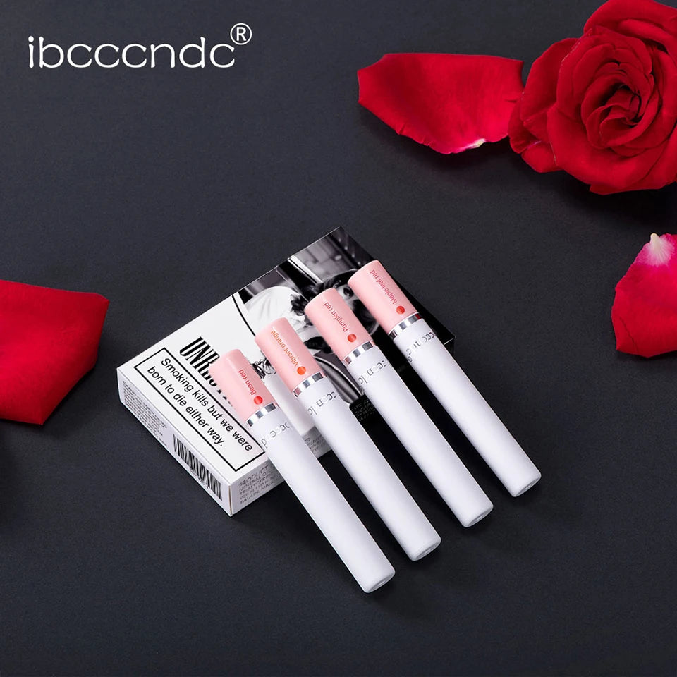 Matte Lipstick Set with Creative Cigarette Design - 7