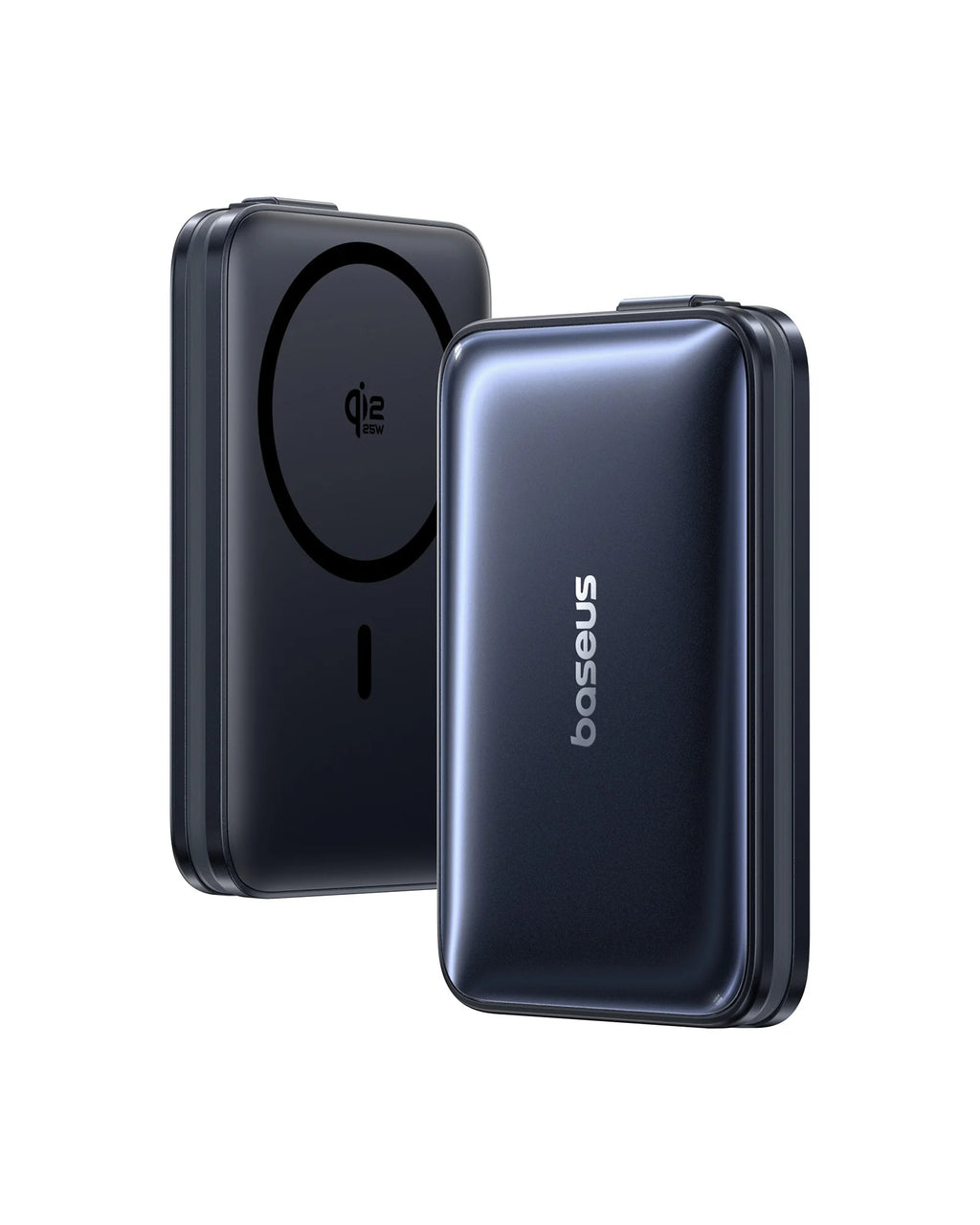 10000mAh Magnetic Wireless Power Bank with Built-In USB-C Cable