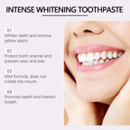 Intense Whitening Toothpaste for Stain Removal and Sensitive Teeth