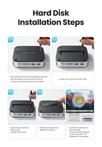 Docking Station for Mac Mini M4 with M.2 SSD Slot and 4K DisplayPort