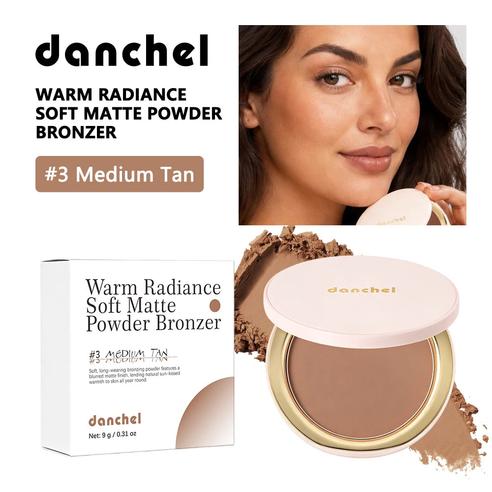 Soft Matte Bronzer Powder for Natural Face Contouring - 22