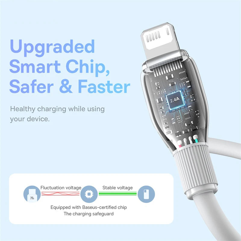 2.4A Fast Charging Data Cable for iPhone - 4