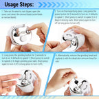 Electric Automatic Nail Clipper with Magnifier and LED Light