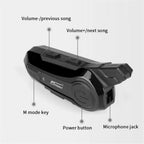 Bluetooth 5.0 Motorcycle Helmet Intercom Headset