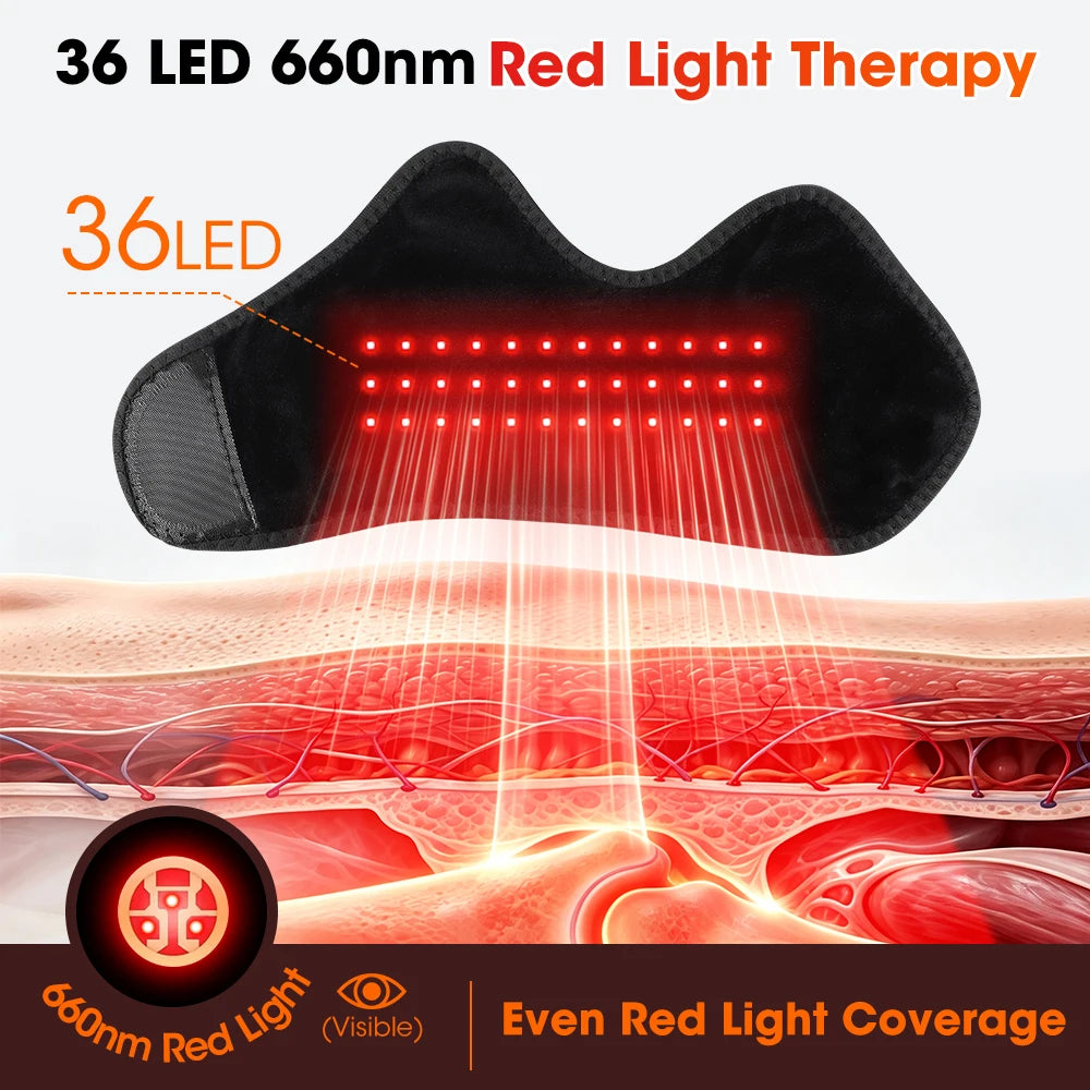 3-in-1 Red Light Therapy Heating Wrap for Ankle Foot and Wrist