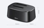 Dual-Bay Hard Drive Docking Station for 2.5/3.5 Inch SATA HDD SSD