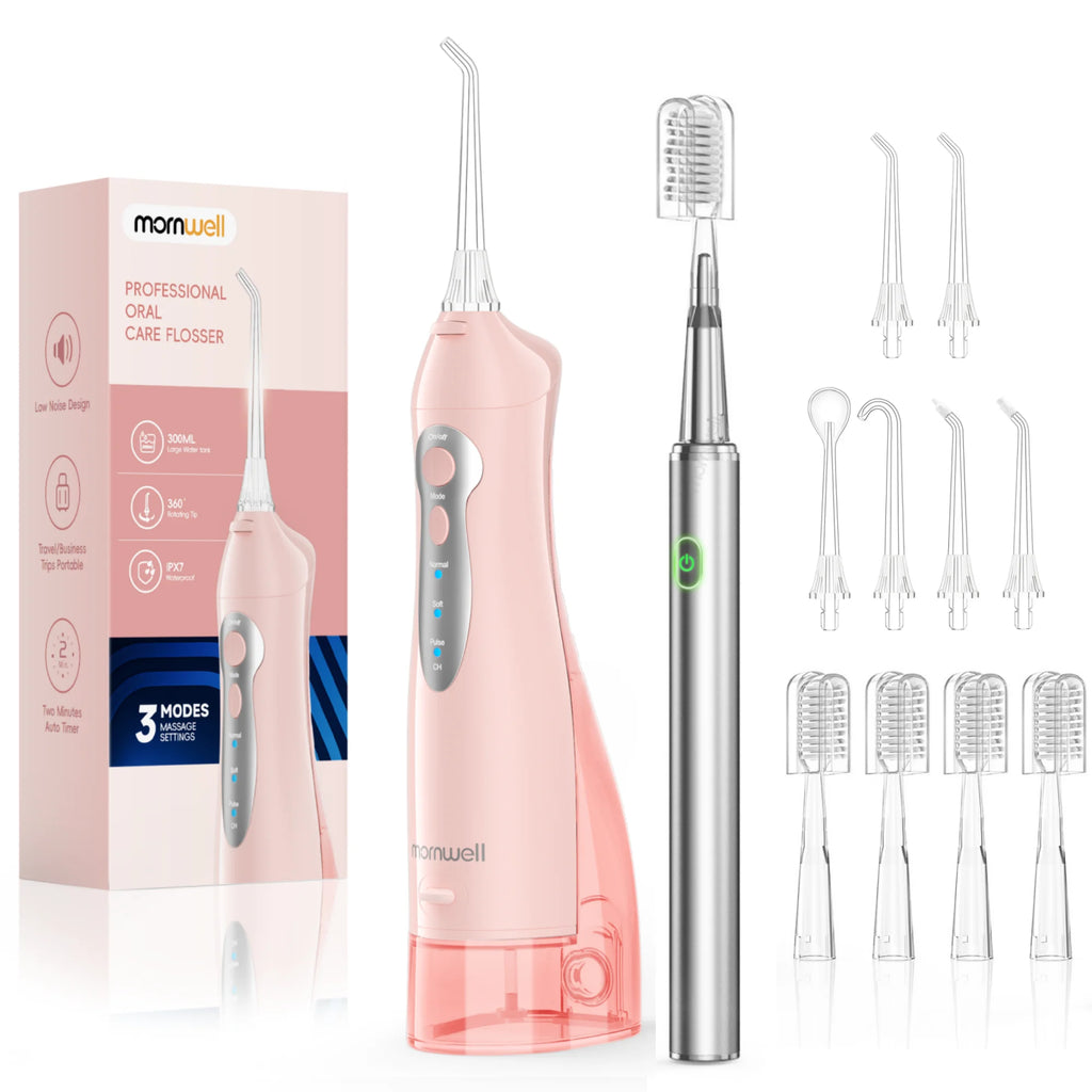 Portable Water Flosser and Electric Toothbrush Dental Care Set