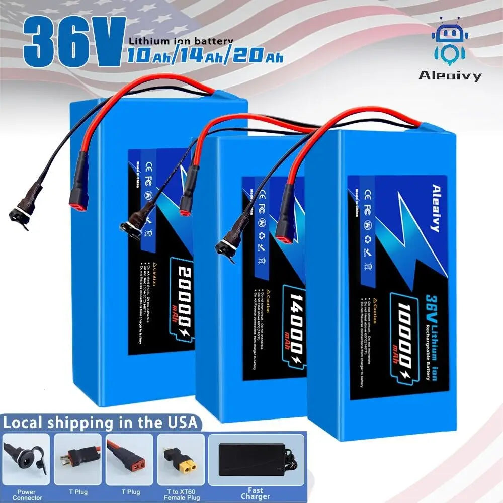 36V Lithium-Ion Rechargeable Battery Pack for Electric Scooters