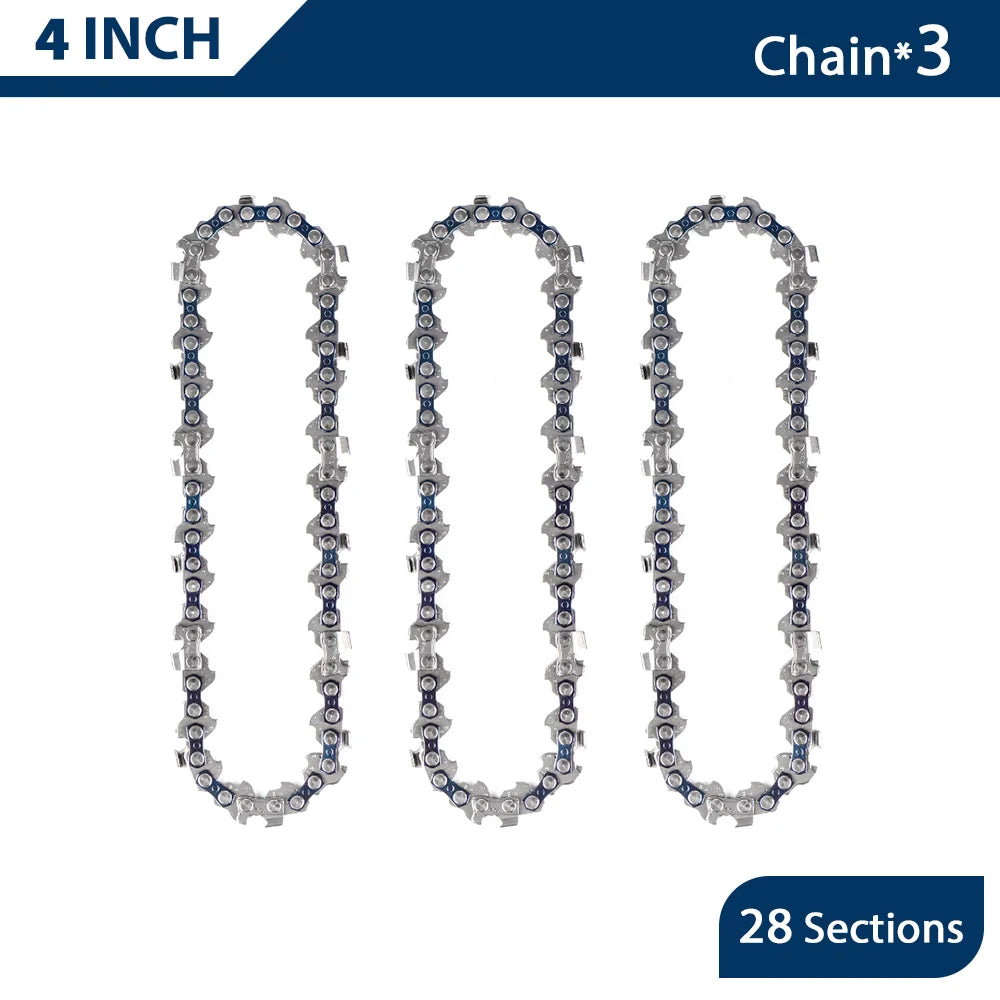 Replacement Chainsaw Chain and Guide Bar for Portable Electric Saws