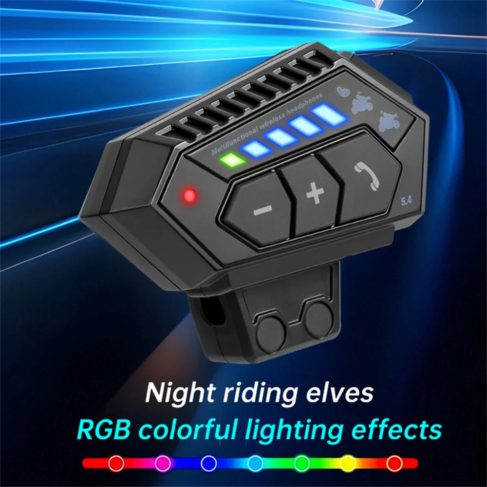 BT12-2x Motorcycle Helmet Bluetooth 5.4 Headset with Voice Assistant